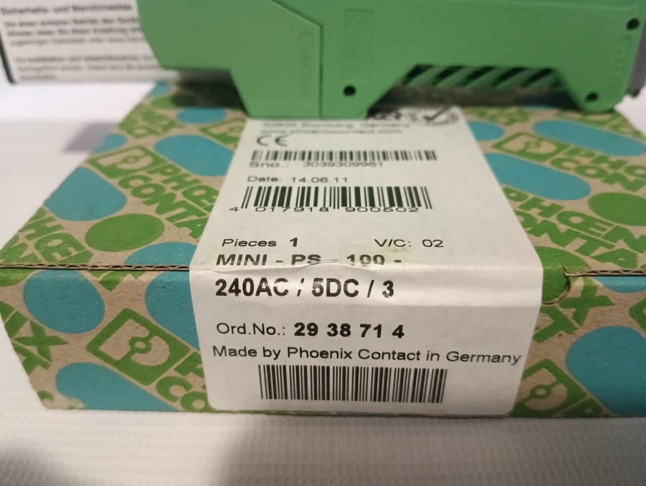 Phoenix Contact MINI-PS-100-240AC/5DC/3