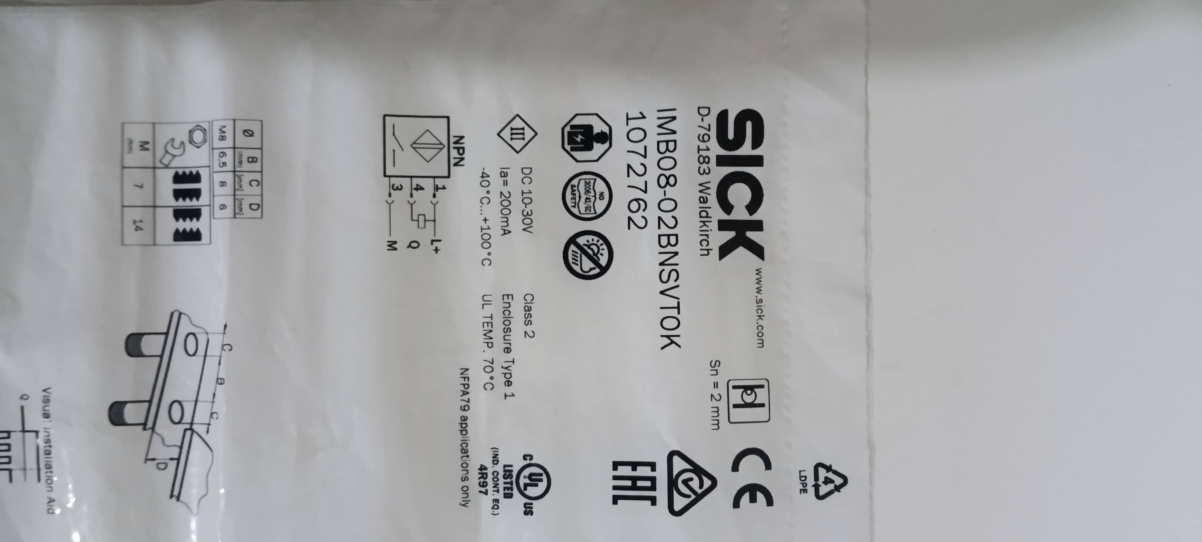 SICK IMB08-02BNSVT0K