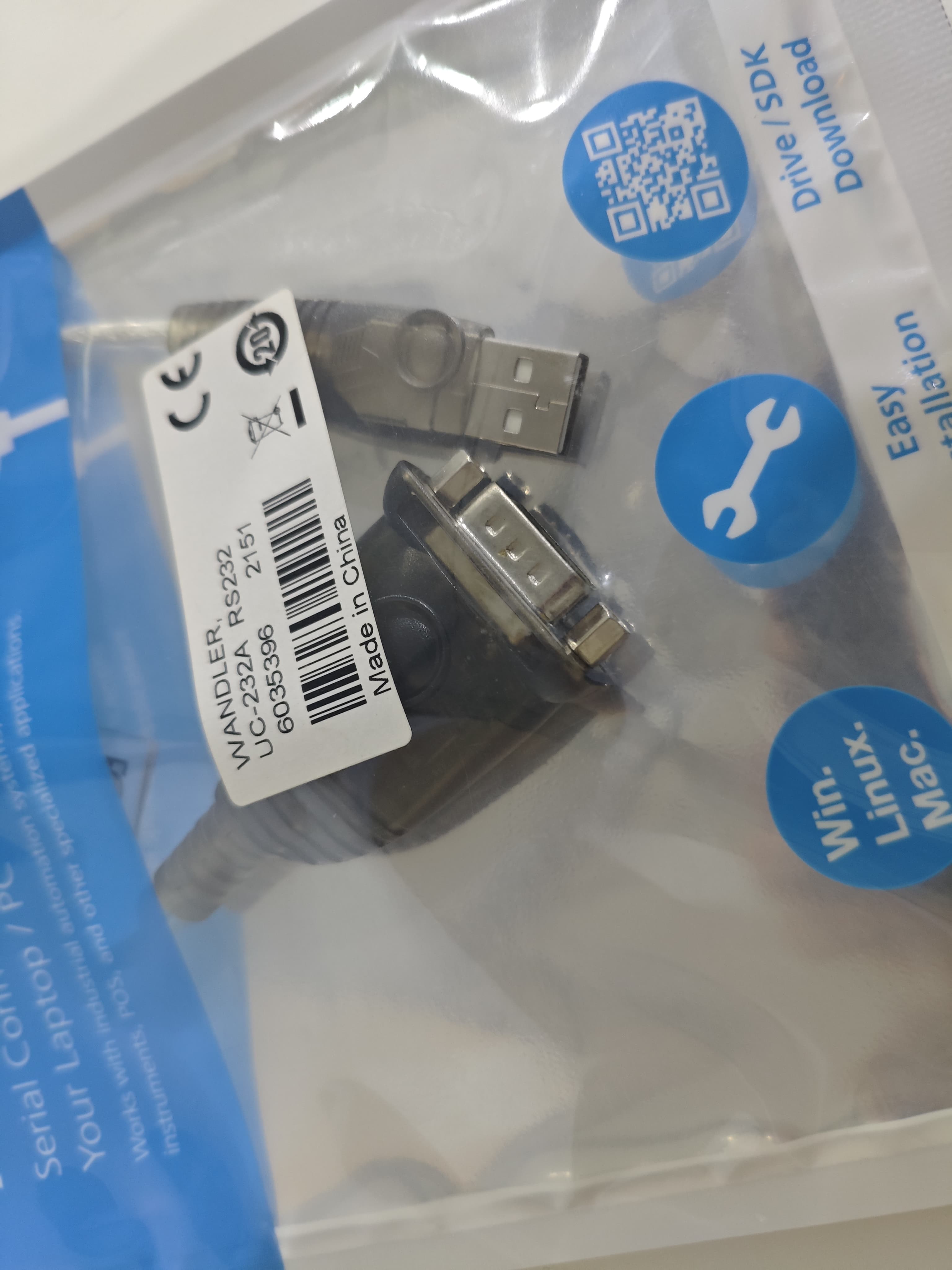 SICK RS-232 to USB converter