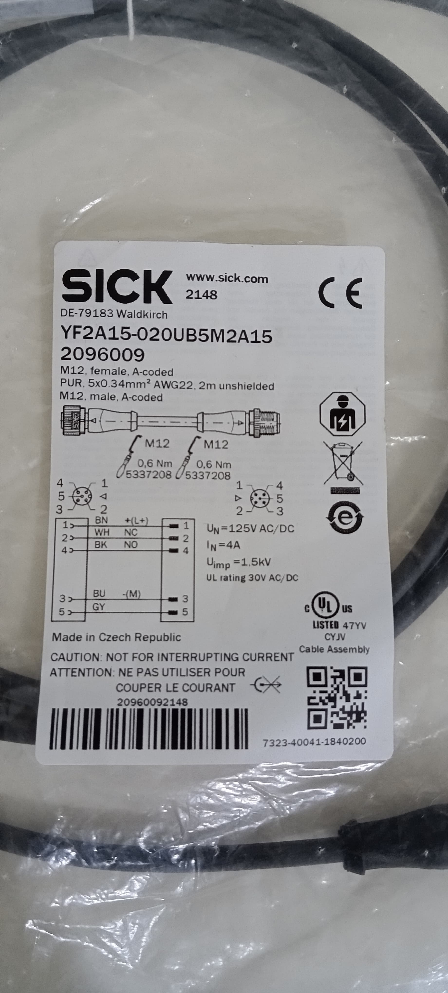 SICK YF2A15-020UB5M2A15