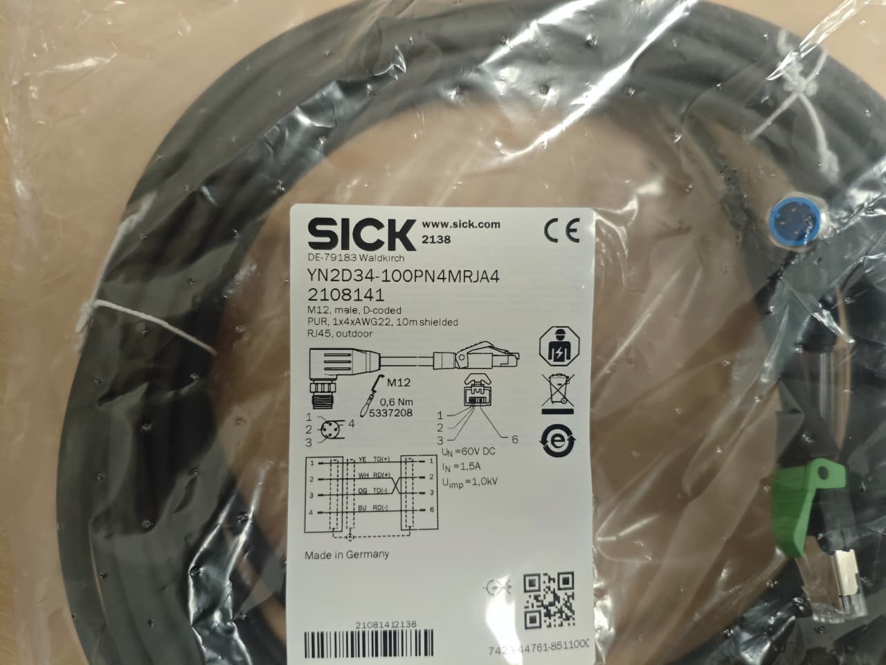 SICK YN2D34-100PN4MRJA4